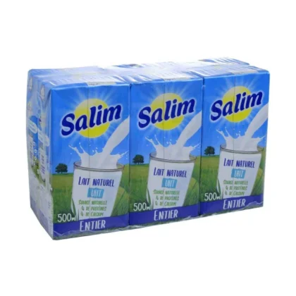 PACK LAIT ENTIER UHT SALIM 500ML