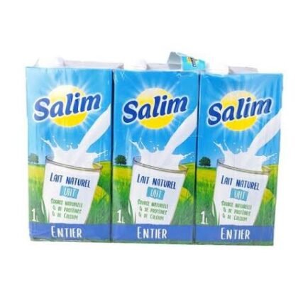PACK LAIT ENTIER UHT SALIM 1000ML (6PIES)