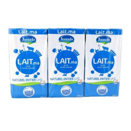 PACK LAIT ENTIER UHT JAOUDA 500ML